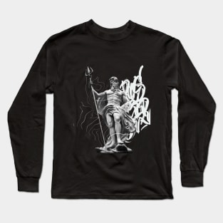 Poseidon calligraphy Long Sleeve T-Shirt